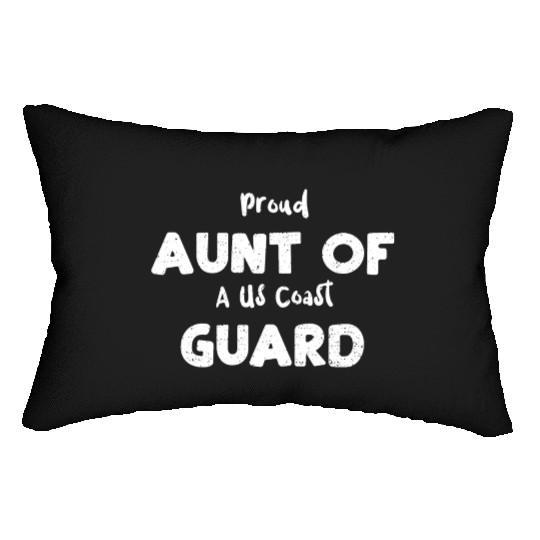 Proud Aunt Of A Us Coast Guard Lumbar Pillows