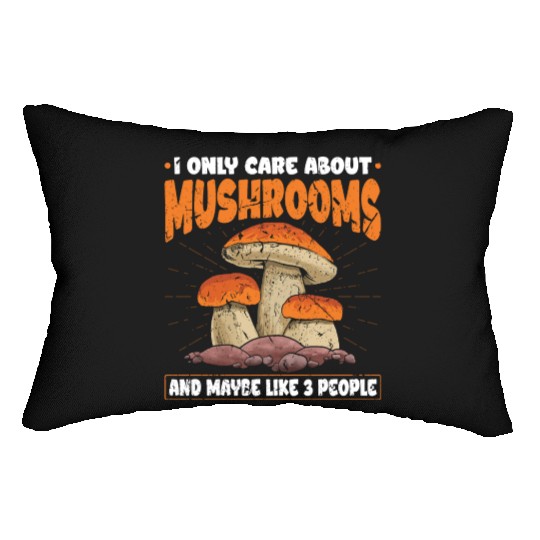 Morel Mushroom Hunting Lumbar Pillows