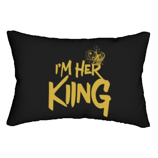 I'm Her King Boyfriend Couple Valentines Day Lumbar Pillows