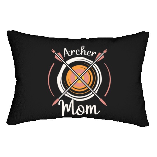 Archer Mom Bowmaster Archery Bow Arrow Mothers Day Lumbar Pillows