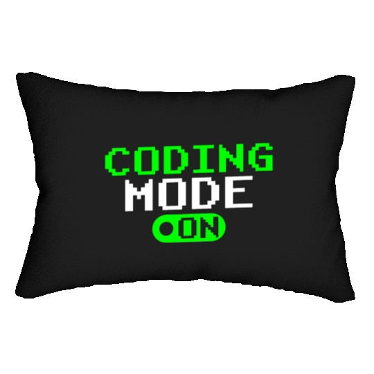 Coding Mode On Programmer Coder Sayings Code Lumbar Pillows