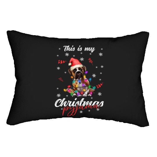 Winter Christmas Pyjama Boxer Lumbar Pillows