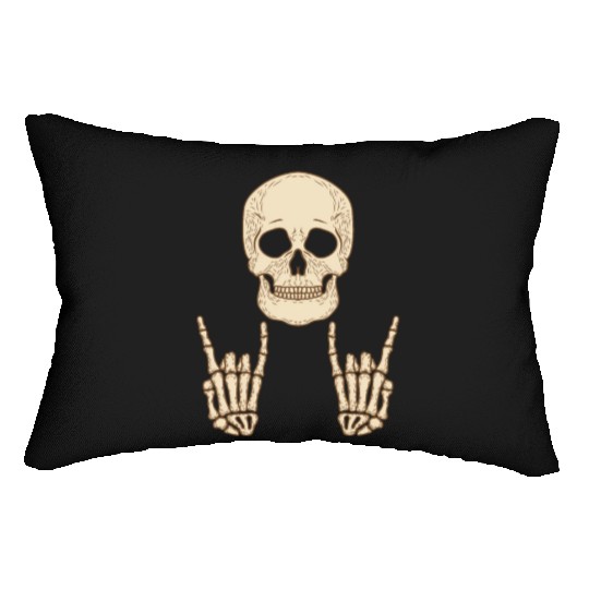 Skull Head Face Party Halloween Design Lumbar Pillows