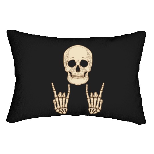 Skull Head Face Party Halloween Design Lumbar Pillows