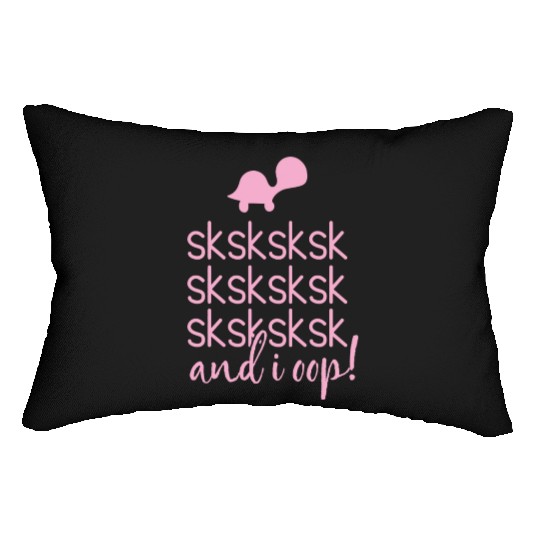 Sksksk And I Oop! Save Cute Turtle Girls & Women'S Lumbar Pillows
