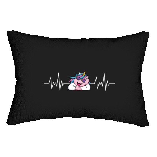 Fantasy Animal Creature Gift Heartbeat Unicorn Lumbar Pillows