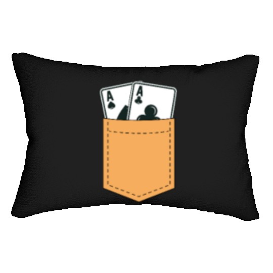 Poker Pocket Lumbar Pillows