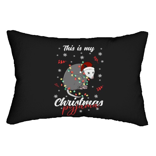 Winter Christmas Pyjama Opposum Lumbar Pillows
