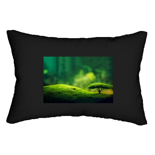 Bonsaii on a tree Lumbar Pillows