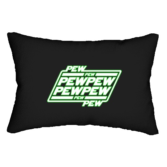 Pew Pew Pew Lumbar Pillows