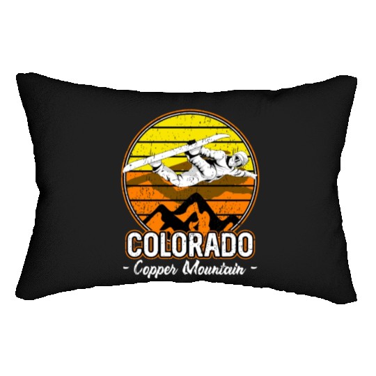 Copper Mountain Colorado Snowboarding Lumbar Pillows