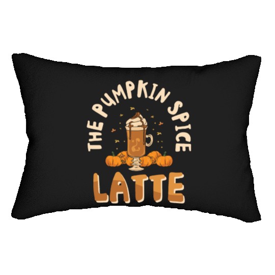 Pumpkin Spice Latte Halloween Coffee Lover Tarot Lumbar Pillows
