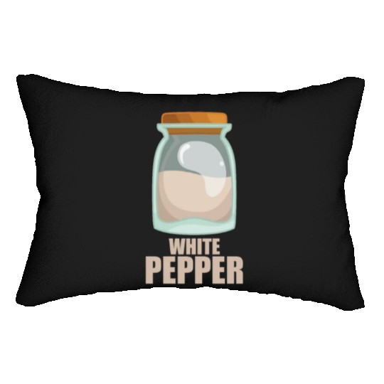 White Pepper Spice Flavor Food Cooking Lumbar Pillows