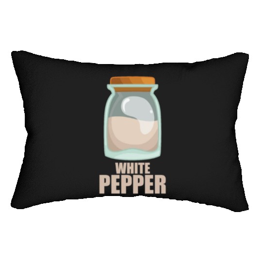 White Pepper Spice Flavor Food Cooking Lumbar Pillows