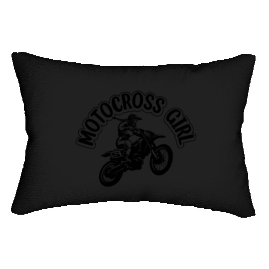 Dirtbike Girl Supercross Girl Enduro Off-road Moto Lumbar Pillows