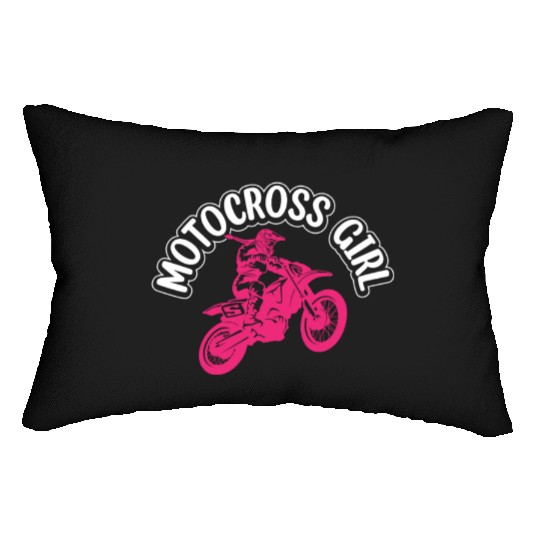 Dirtbike Girl Supercross Girl Off-road Enduro Moto Lumbar Pillows