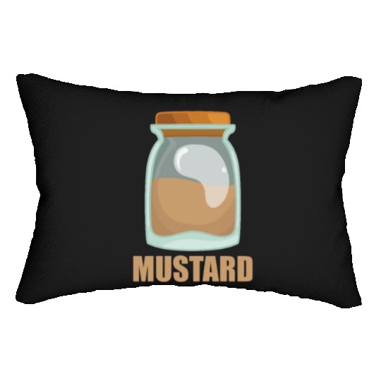 Mustard Spice Flavor Food Cooking Lumbar Pillows