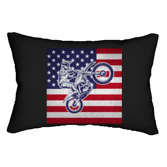 Dirt Bike Mx Motocross Supermoto Lumbar Pillows