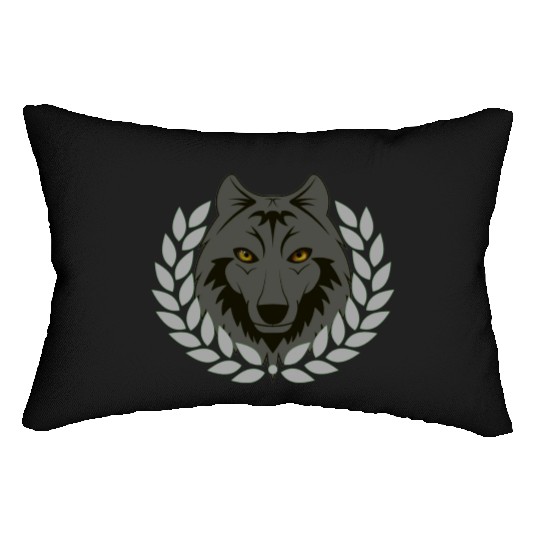 alpha wolf Lumbar Pillows