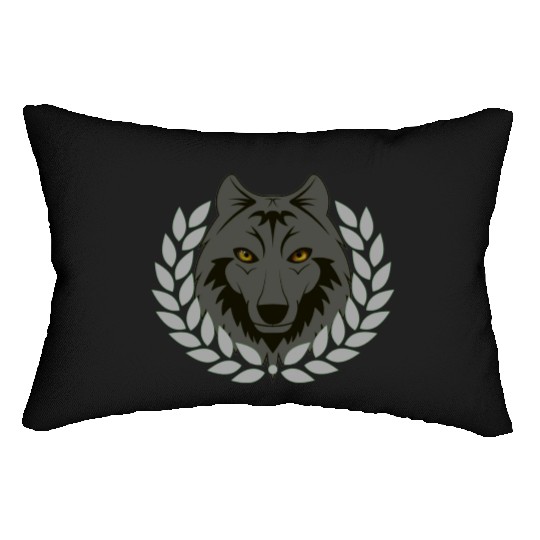 alpha wolf Lumbar Pillows