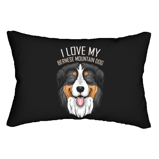 Dog Lover - I Love My Bernese Mountain Dog Lumbar Pillows