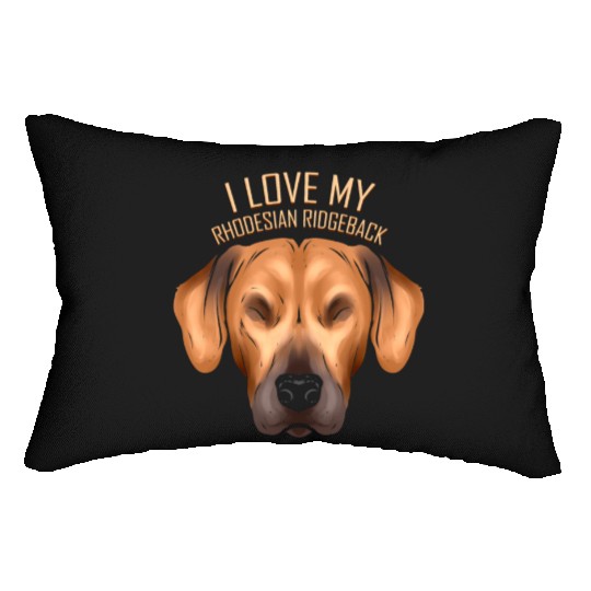 Dog Lover - I Love My Rhodesian Ridgeback Lumbar Pillows