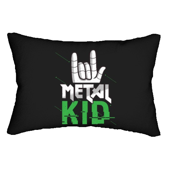 Rock Sign Rock Hand Metal Kid Music Lover Rock Lumbar Pillows