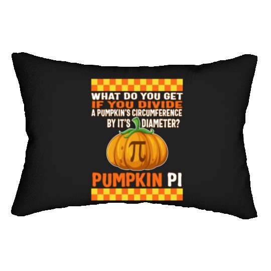 Halloween Math Teacher Lumbar Pillows, Pumpkin Pi Division