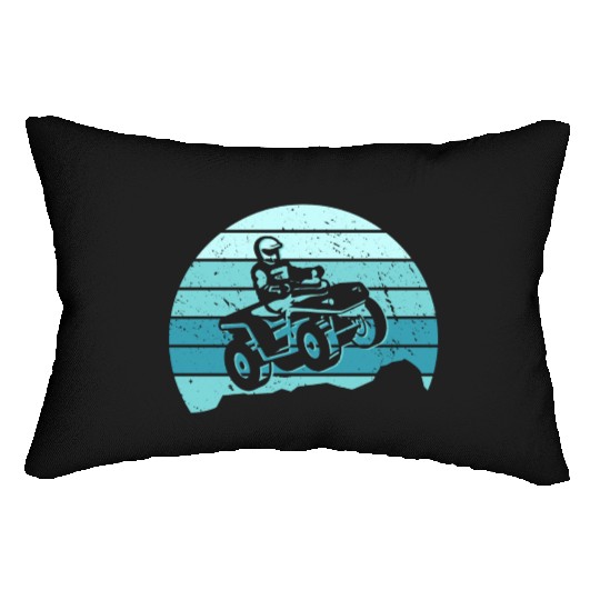 Quad Biker Motocross Offroad 4 wheeler ATV Lumbar Pillows