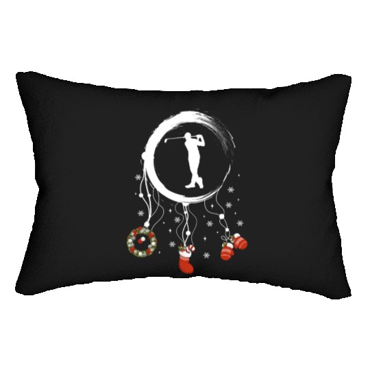 Winter dreamcatcher Christmas Golfer Lumbar Pillows
