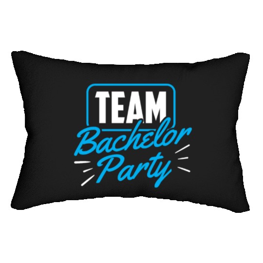 Team Bachelor Party Bride Groom Lumbar Pillows