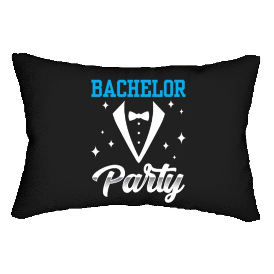 Bachelor Party Team Bride Groom Lumbar Pillows