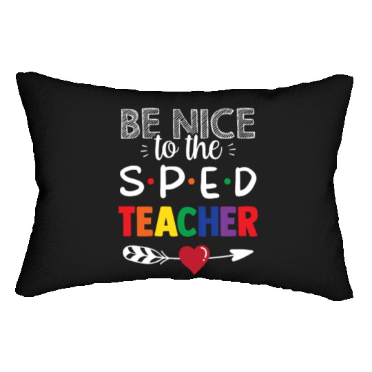 Be Nice To The Sped Teacher Special Education Cute Lumbar Pillows