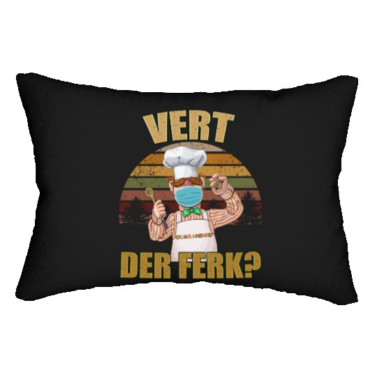 Vert Der Ferk the swedish chef Lumbar Pillows