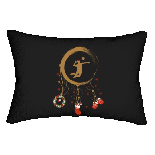Winter dreamcatcher Christmas Volleyball Lumbar Pillows