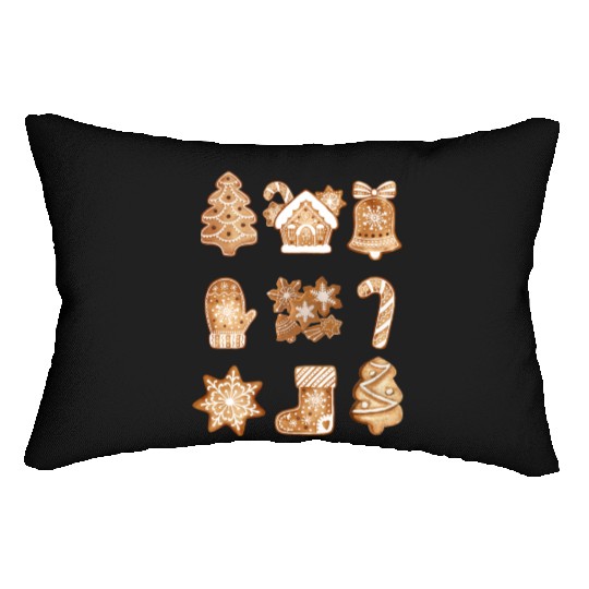 Christmas Gingerbread Cookies! Lumbar Pillows