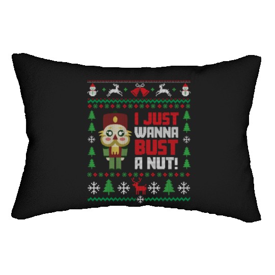 Nutcracker Ugly Christmas Ugly Christmas Saint's Lumbar Pillows