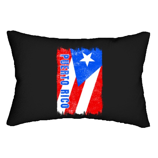 Puerto Rico flag Lumbar Pillows
