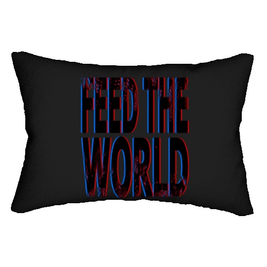 quot Feed The World quot Essential Lumbar Pillows