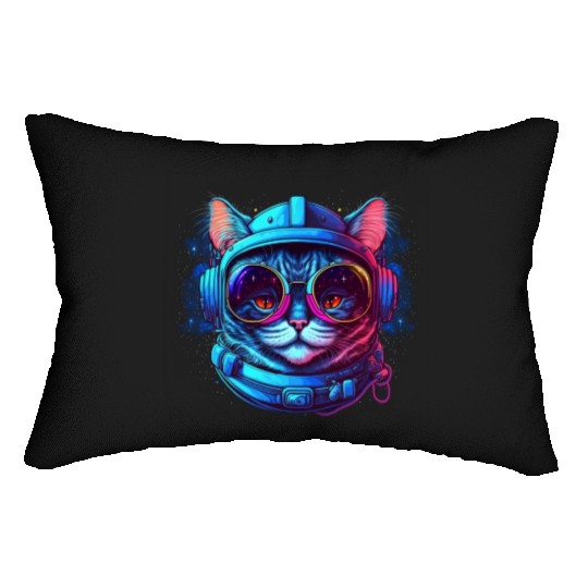 Space Cat Lumbar Pillows