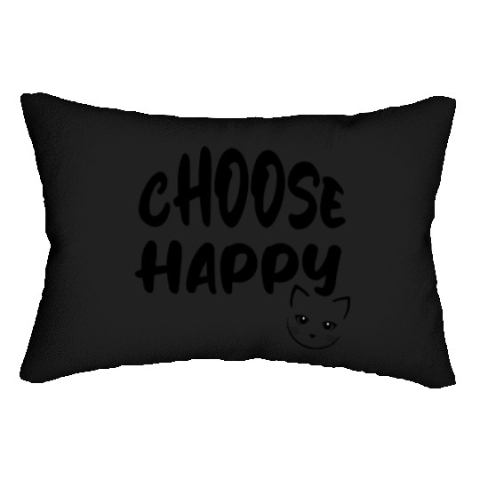 Choose Happy Lumbar Pillows