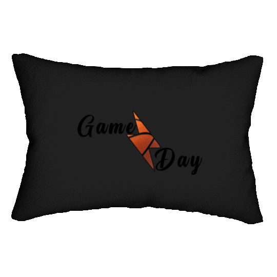 Game Day Basketball Lightning Bolt Lumbar Pillows