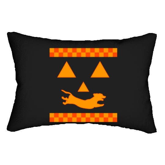 Halloween Lumbar Pillows, Dachshund Cute Lumbar Pillows, Dachshund