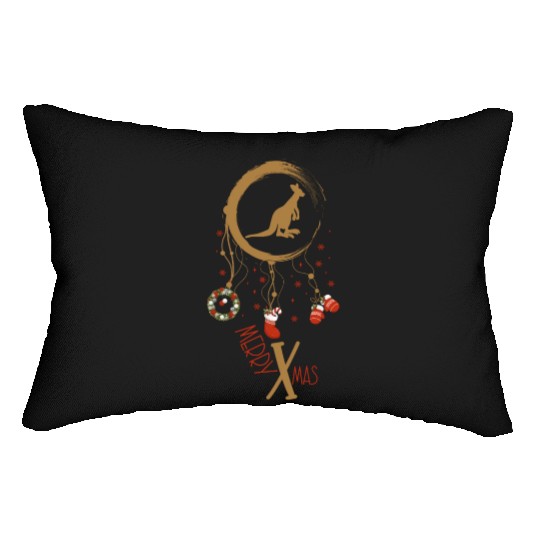 Winter dreamcatcher Christmas Kangaroo Lumbar Pillows