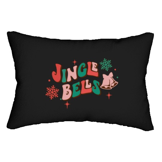 Jingle Bells Christmas Lumbar Pillows