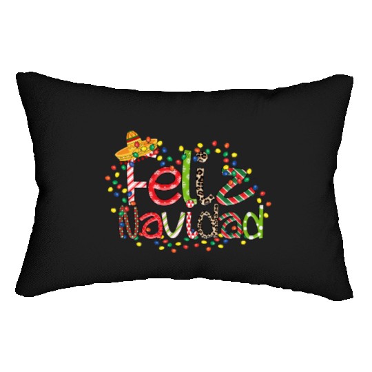 Feliz Navidad Song Christmas Merry Christmas Lumbar Pillows