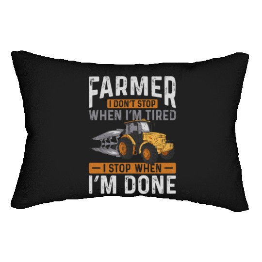 Farming Farmer Vintage Tractor Lumbar Pillows