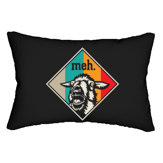 Retro Goat Farm Animal Humor Lumbar Pillows