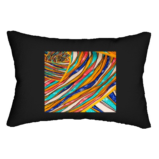 Neon Rainbow Retro 2023 NewYear Vintage Stronger Lumbar Pillows