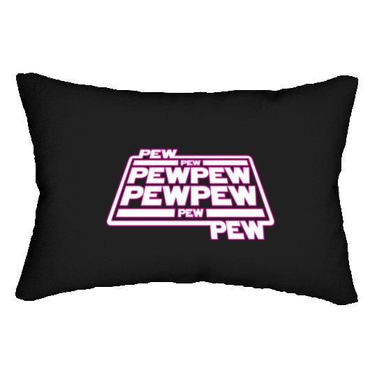 Pew Pew Pew Lumbar Pillows